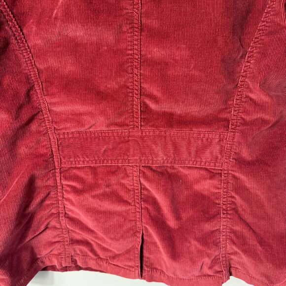 L.L. Bean Corduroy Blazer Jacket SZ XL Rust Fall Equestrian Academia VTG Stretch - Picture 8 of 13